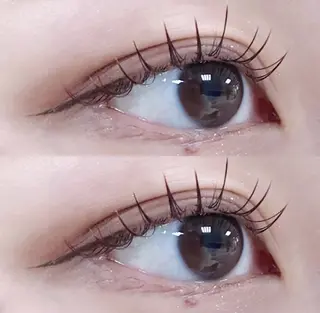 マツエク・マツパ eve🐰束間まつ毛 /透明感カラーのマツエク・マツパデザイン