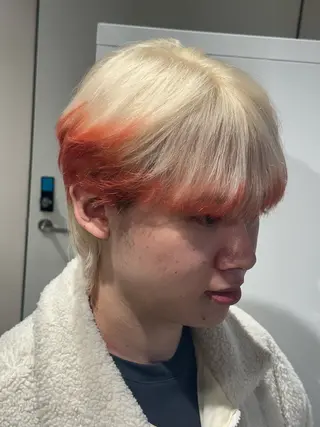 ショート カラー メンズ 渋谷うる艶カラー 🦊あらし🦊のヘアスタイル