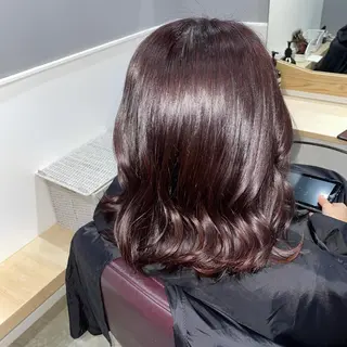 ミディアム カラー miloc那覇 MIKUのヘアスタイル