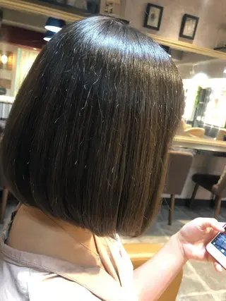 ミディアム カラー 縮毛矯正/ 髪質改善/浅見拓哉のヘアスタイル