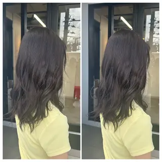 ミディアム カラー 富原 そらのヘアスタイル