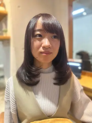セミロング 林 耕太郎のヘアスタイル