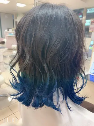 ミディアム 暖色系カラー❤️櫻井 亜美のヘアスタイル