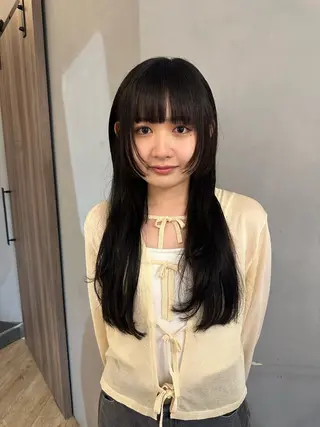 ロング カラー 美髪・シールエクステ ホソタニリョウコのヘアスタイル