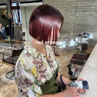 カラー 暖色カラー推し/ トヤエリコのヘアスタイル