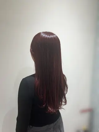 ロング カラー ヘアアレンジ 徳浜 睦希のヘアスタイル