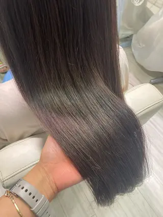 ロング カラー 坂口 愛のヘアスタイル