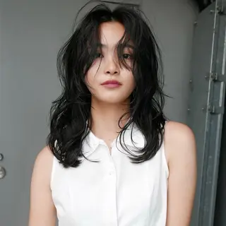 ミディアム パーマ bloc japon所属・ﾌﾞﾚｲｽﾞ˚✧₊⁎ ﾚｲﾔｰToriのヘアスタイル