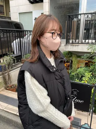 ミディアム カラー まつ毛パーマ🐏 NANAMIのマツエク・マツパデザイン