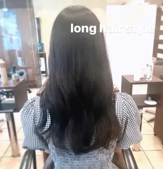 ロング シールエクステ/ ダブルカラー/茉央のヘアスタイル