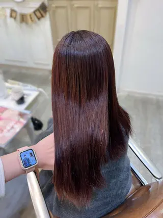 カラー 🎀ツヤカラー🎀 暖色カラー/amiのヘアスタイル