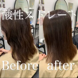 ミディアム 【酸性ストレート】 宮下和明のヘアスタイル