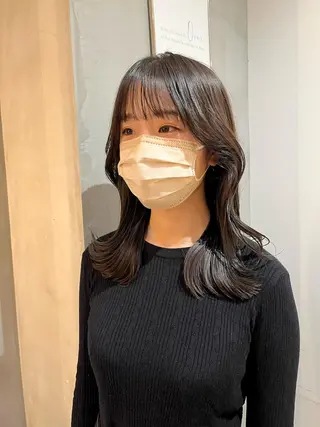 ミディアム カラー 渋谷で叶う美髪❤ ◎NATSUKI🤍のヘアスタイル