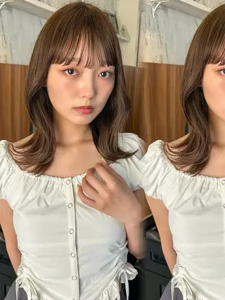 ミディアム カラー 🎀asumi/艶 カラー/髪質改善🎀のヘアスタイル