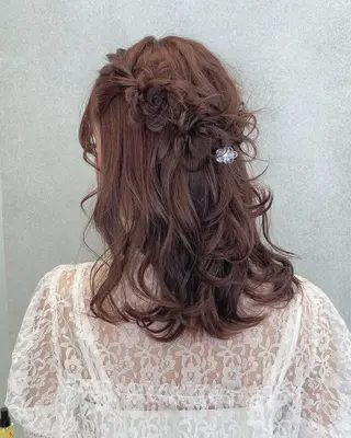ミディアム ヘアアレンジ octo所属・梅澤 杏菜のヘアスタイル