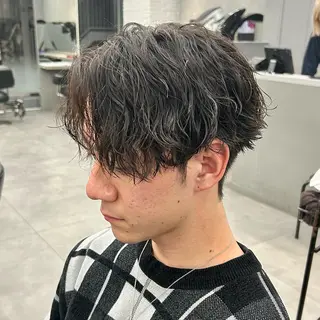 パーマ メンズ 韓国ヘア🇰🇷 メンズパーマ/つかさのヘアスタイル