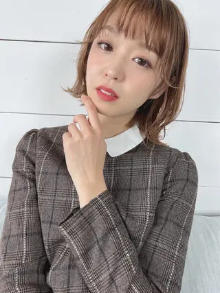 ミディアム 髪質改善/ボブ/韓国 レイヤー💫あらいのヘアスタイル