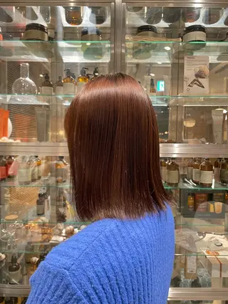 ミディアム 山﨑 心優のヘアスタイル