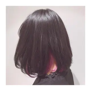 ミディアム カラー 30代からの大人 ショートのヘアスタイル