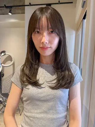 セミロング ANY mikuのヘアスタイル