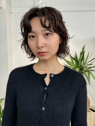 ショート カラー パーマ CEINE PATHのヘアスタイル