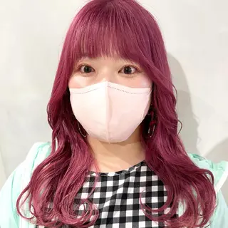 ロング カラー デザインカラー/パー マ🦖外岡咲希🦖のヘアスタイル