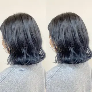 ミディアム カラー ヘアアレンジ 🌈haru🌻 藤沢ハイトーン🌈のヘアスタイル