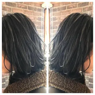 ショート カラー パーマ ✖️リーアキト LEEAKITO✖️のヘアスタイル