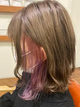 ミディアム カラー SENSE beauty salon所属・髪質改善/カラー/ カット/富岡佑麻のヘアスタイル