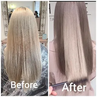 ロング カラー cherie所属・バレイヤージュ/ ハイライト/大内格のヘアスタイル