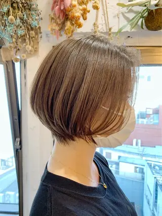 ショート カラー 新宿/韓国レイヤー 髪質改善カラー/角所のヘアスタイル