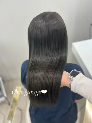 ロング カラー パーマ さつき/ガーリー モテヘア/上品カラーのヘアスタイル