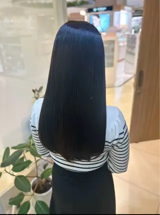 ロング パーマ 艶質改善/縮毛矯正 ササキナツミのヘアスタイル