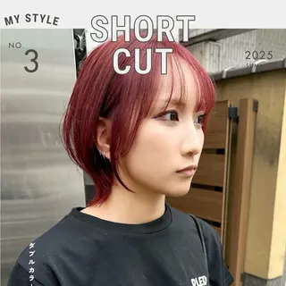 ショート カラー 京都/烏丸/ショート 徒歩2分/秋山のヘアスタイル