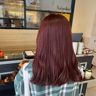 セミロング カラー スナコザワ レナのヘアスタイル