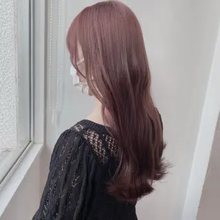 ロング カラー 韓国レイヤー🕊️ 柔らかベージュ🧸のヘアスタイル