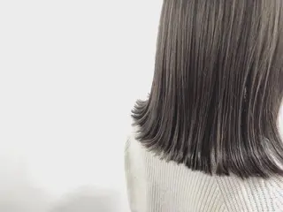 セミロング カラー てんま さやかのヘアスタイル