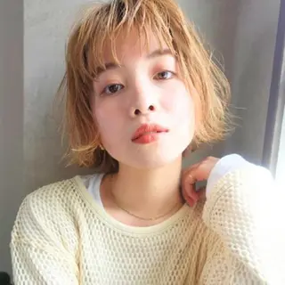 ショート カラー enx天王町店 伊藤　愛央のヘアスタイル