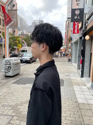 ショート メンズ 髪質改善ストレート KENTOのヘアスタイル