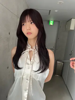 セミロング カラー sakoda shunkiのヘアスタイル