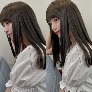 セミロング 原宿/韓国レイヤー ボブ/顔周りYasuのヘアスタイル