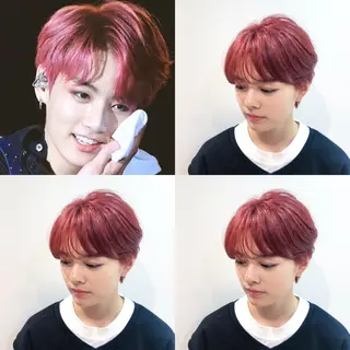 ショート カラー YEAU　PLUS所属・極上の艶髪 RINAのヘアスタイル