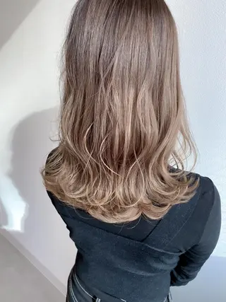 セミロング カラー Meena by urban所属・丹羽 隼人/髪質改善 /韓国ヘア🇰🇷のヘアスタイル