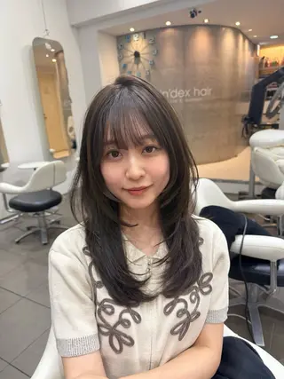 ロング カラー in'dex hair錦糸町店所属・🎀透明感カラー🎀 ENAのヘアスタイル