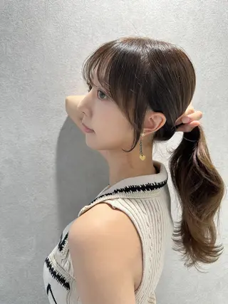 セミロング カラー ヘアアレンジ FERiCIA. 表参道所属・レイヤーカット 🪄吉野翔悟のヘアスタイル