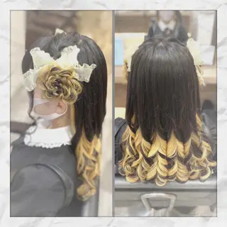 ロング ヘアアレンジ ヘアセット/着付け 𓇼 松本 夏美𓇼のヘアスタイル