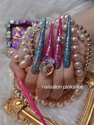 ロング nail salon Pink Aliceのネイルデザイン