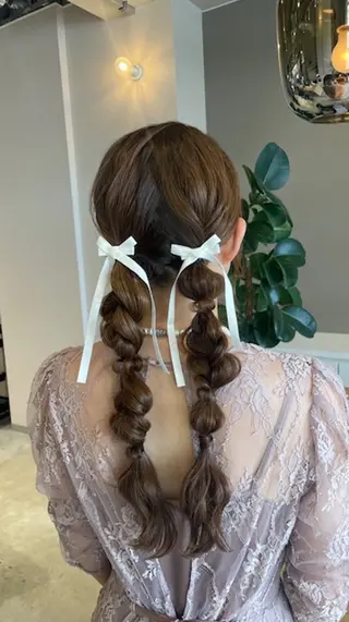 ミディアム ヘアテラス エムナラテンのヘアスタイル