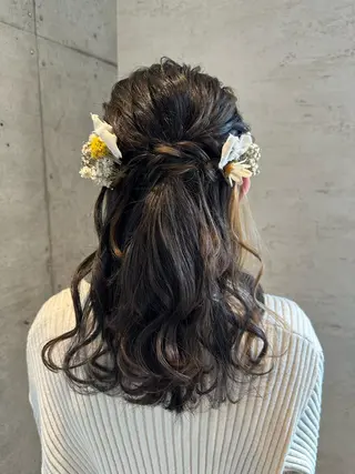 ロング ヘアアレンジ 女性に人気♪ はやしほのかのヘアスタイル