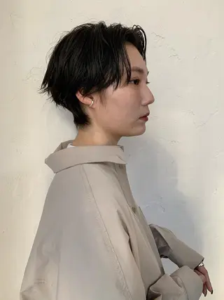 ショート パーマ イヌイ フウコのヘアスタイル